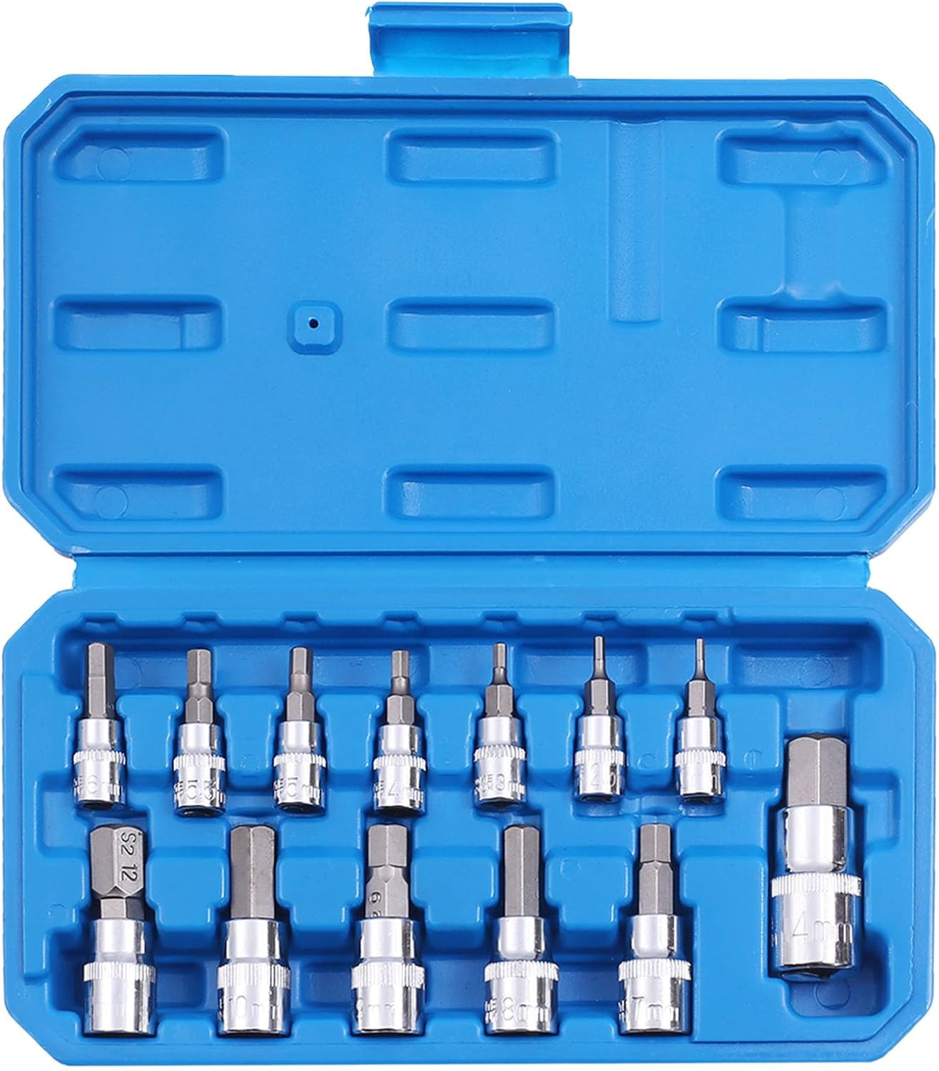Hex Bit Socket Set Premium S2 Alloy Steel | 13-Piece Metric 2mm – 14mm Allen Soc