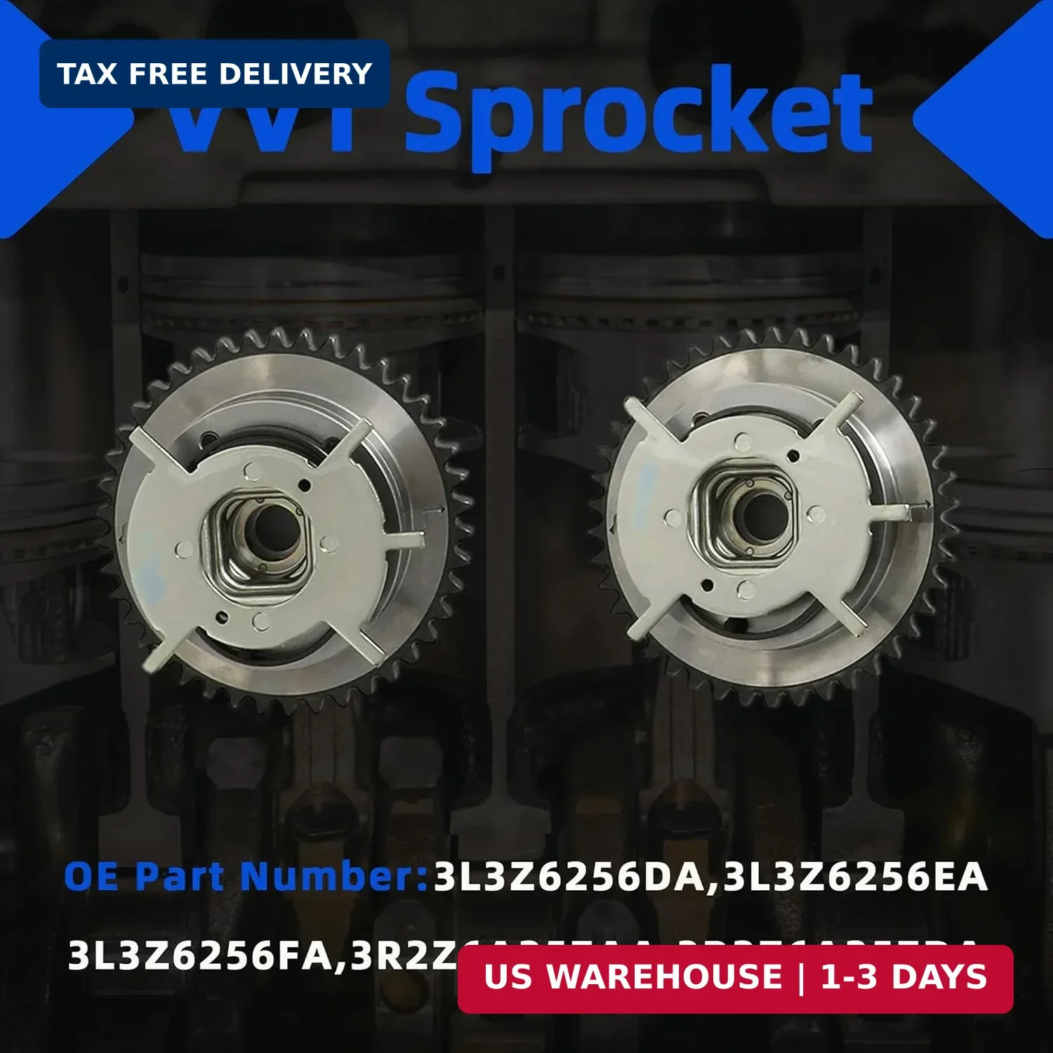 4.6 Timing Chain Kit Cam Phaser Repair Kit w/VVT Sprocket Tensioner Fit For Ford