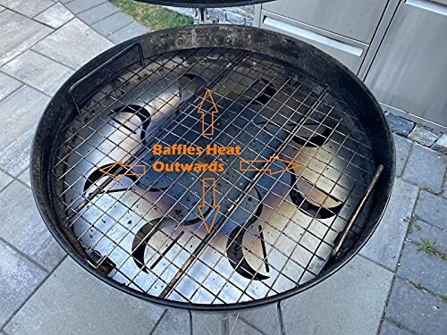 LavaLock FireDial Baffle Plate for 22 inch Weber Kettle