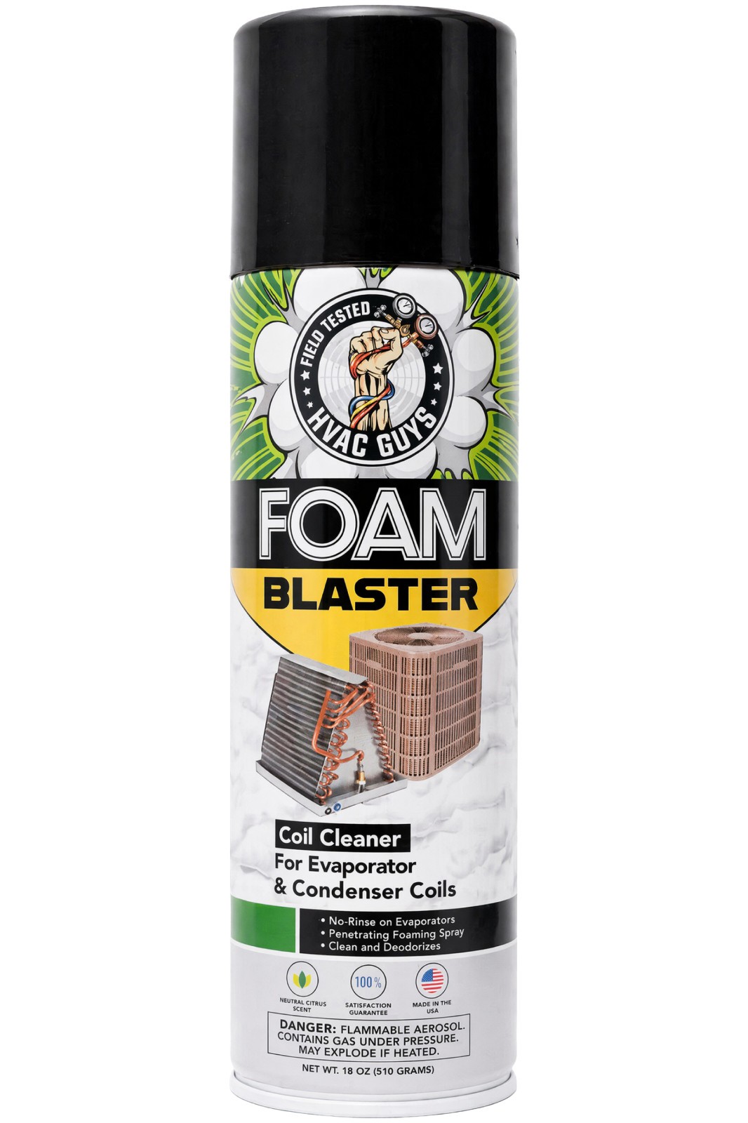 HVAC Guys Foam Blaster – Coil Cleaner & Deodorizer for HVAC & Automotive Filters