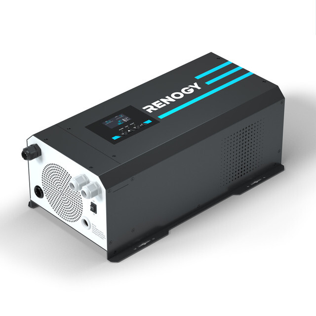 Renogy 2000W 12V Pure Sine Wave Inverter Charger w/ LCD Display RV Boat Home