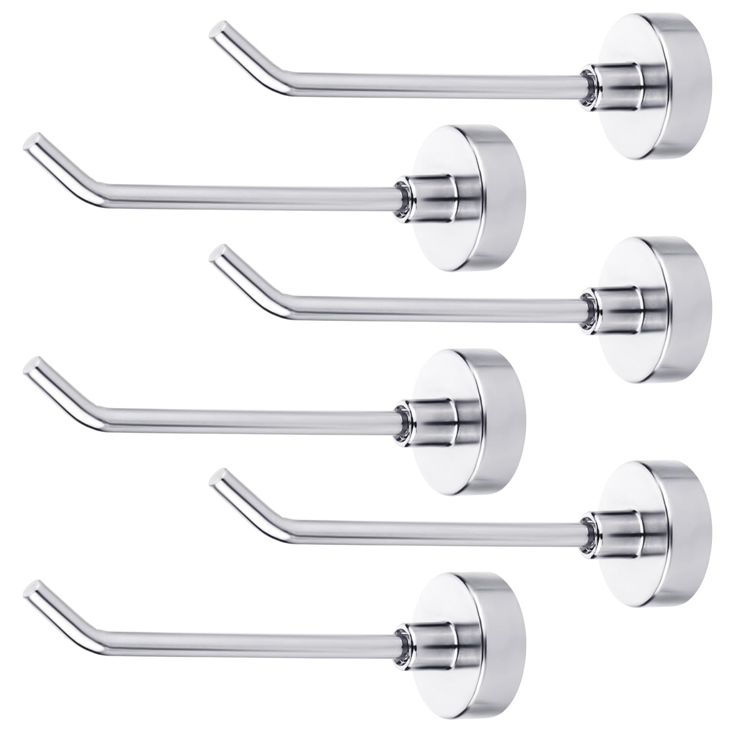 XIHIRCD 6pcs Magnetic Hooks 1.7 lb Heavy Duty Magnet Hooks 3 Inch Long Magnet…
