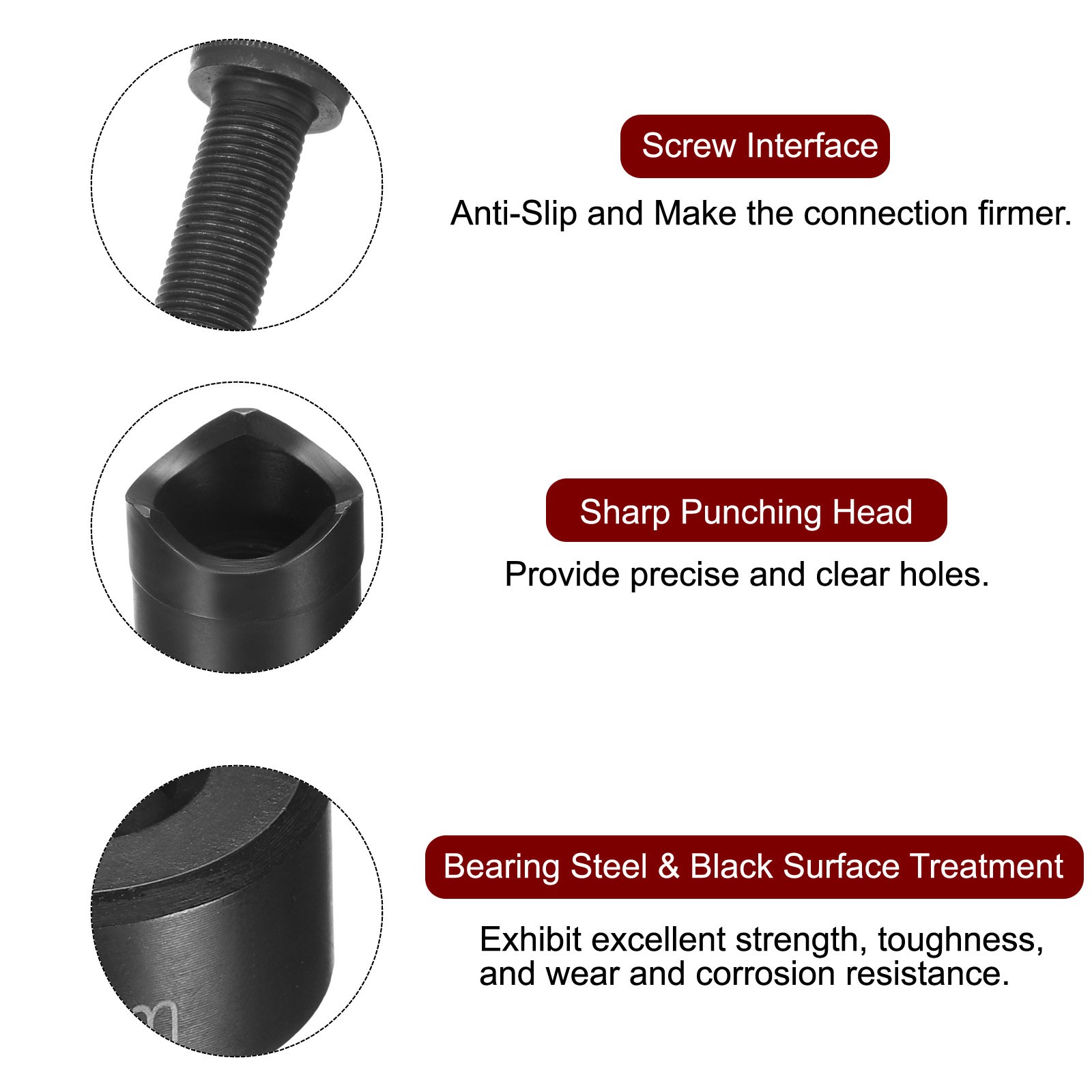 Sheet Metal Punch Hole Punch 16mm with External Hex Shank for Steel Plate Sink]