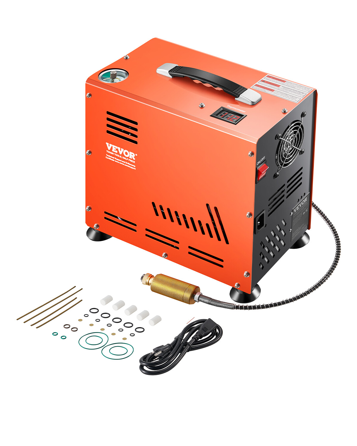 PCP Air Compressor 800W Dual-Cylinder PCP Airgun Compressor 4500PSI Auto Stop