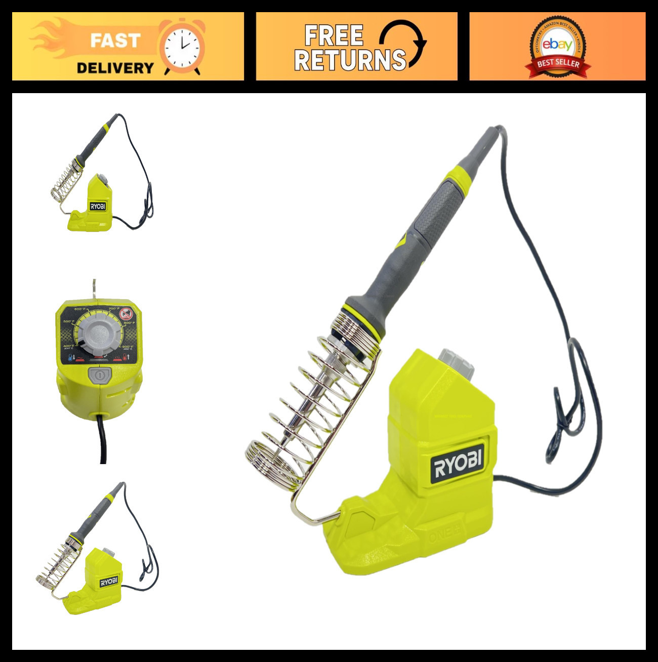 18V Cordless Soldering Iron 120W – Portable Tool, Battery & Charger Not Included