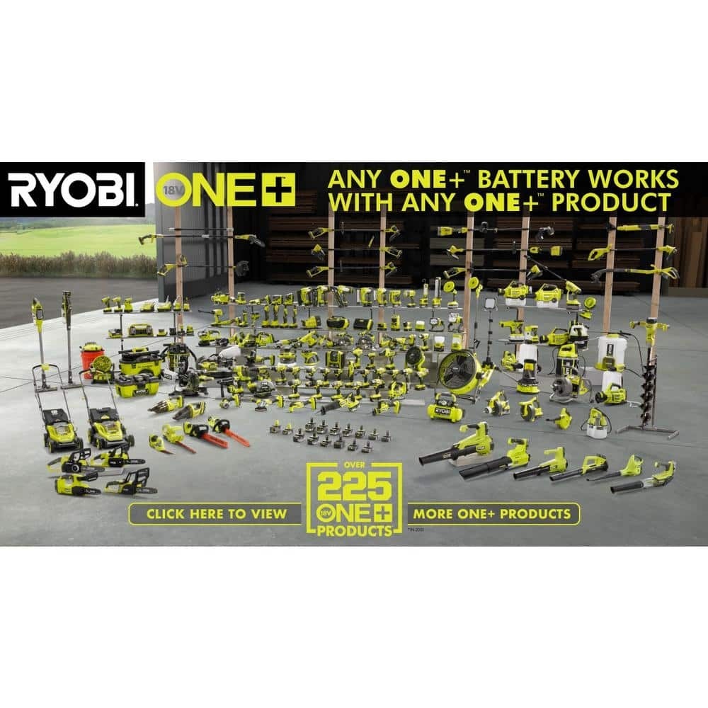 RYOBI 18V Lithium-Ion 2.0 Ah Compact Battery and Charger Starter Kit
