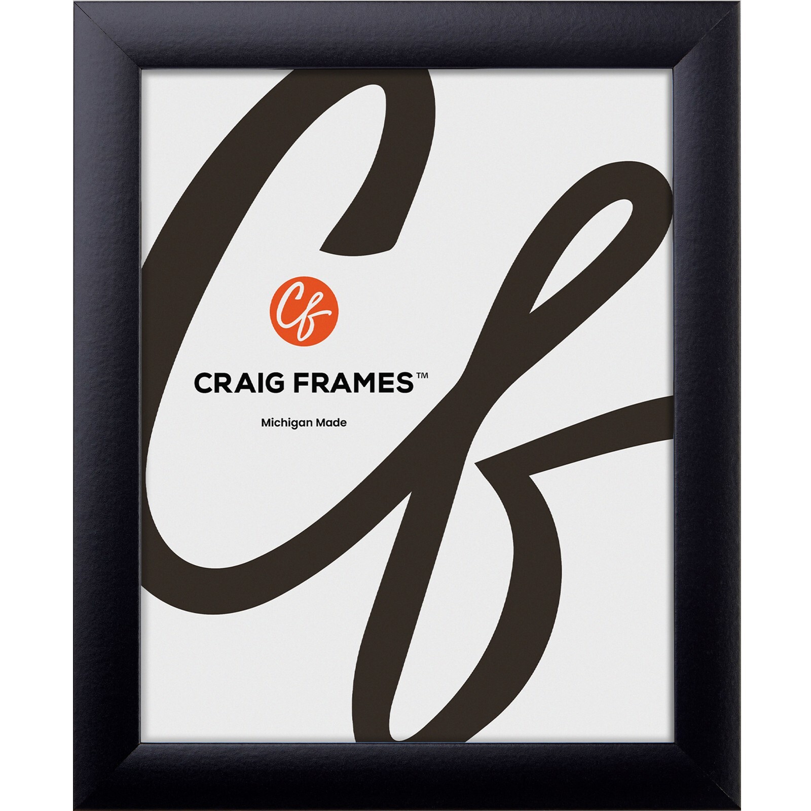 Craig Frames 1″ Contemporary Matte Black Picture Frame, 35 Sizes, Bulk Discounts