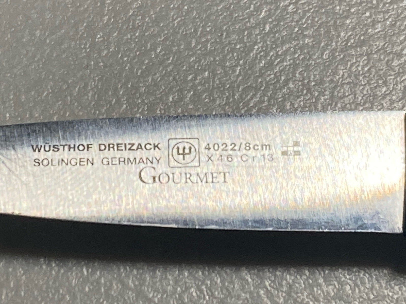 Wusthof Dreizack Gourmet Paring Knife 4022/8cm/3 inch Solingen Germany Pre-owned