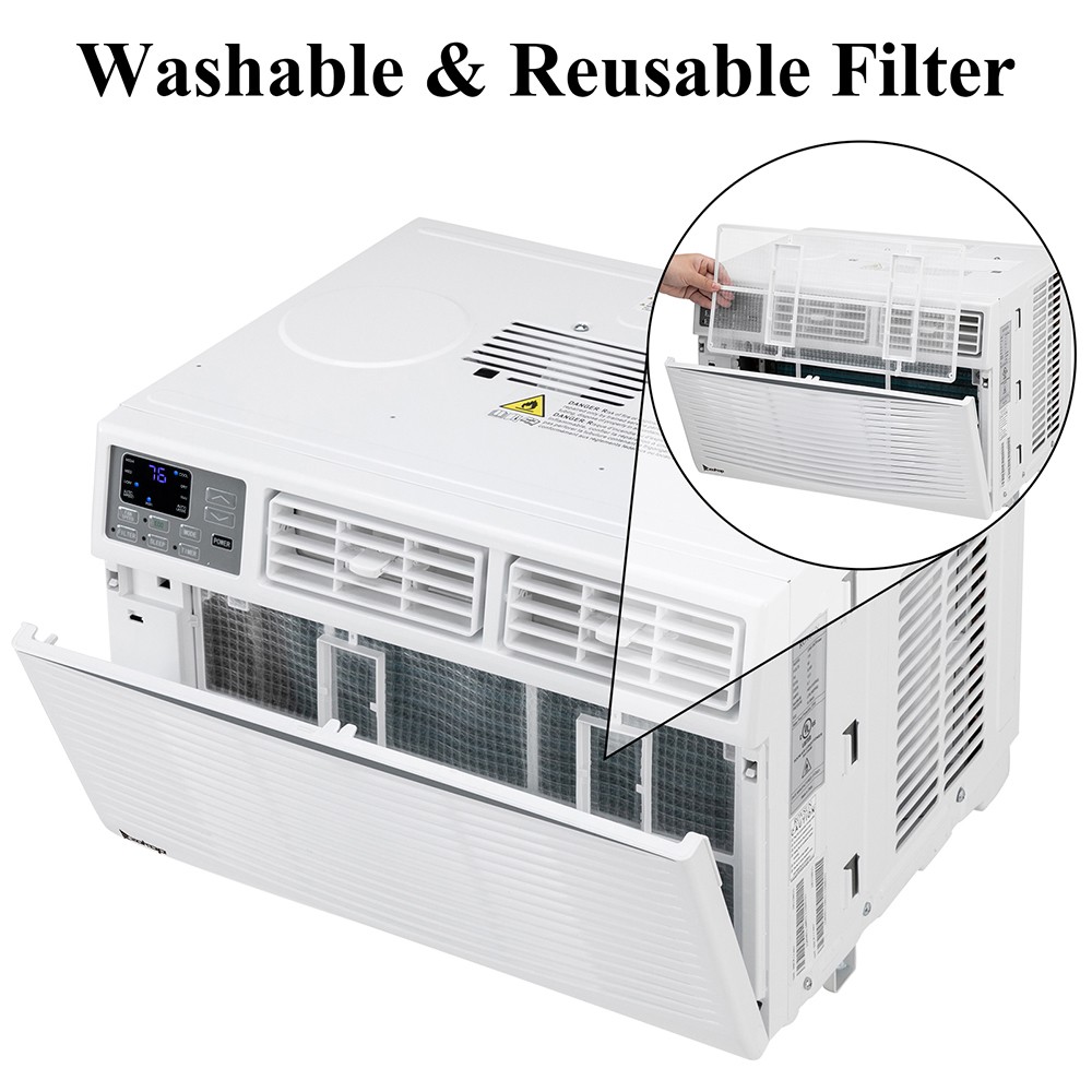 14000 BTU 115V Window Air Conditioner w/Remote Control & LED Digital Panel, Wifi