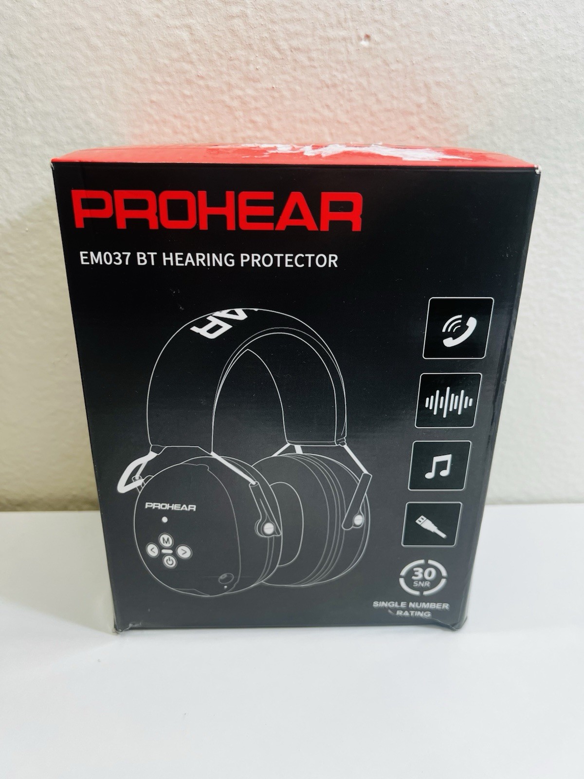 Prohear EM037 Bluetooth Hearing Protector Headphones 30dB Noise Reduction