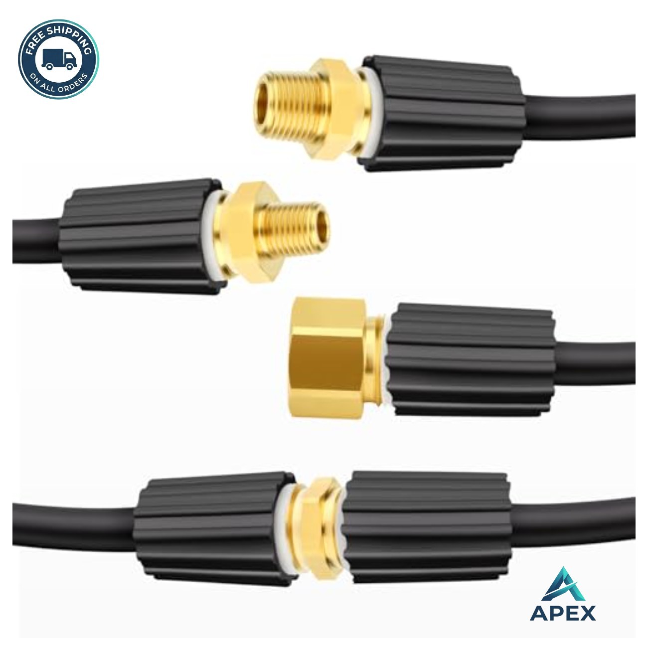 Brass Pressure Washer Fitting Kit M22 14mm Connector Adapter For Wand Hose Pump