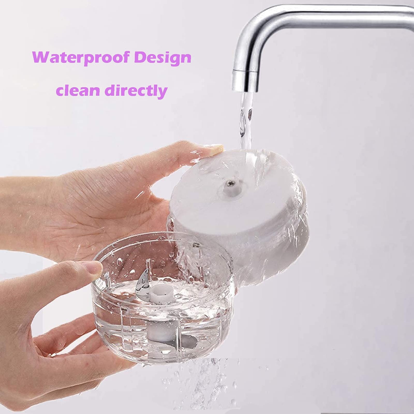 300ML Electric Garlic Chopper, 6 Blades Garlic Grinder Mini Vegetable Chopper,US