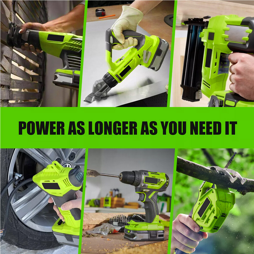 Pack 8.0Ah For RYOBI P108 18V One Plus High Capacity Battery 18 Volt Lithium-Ion