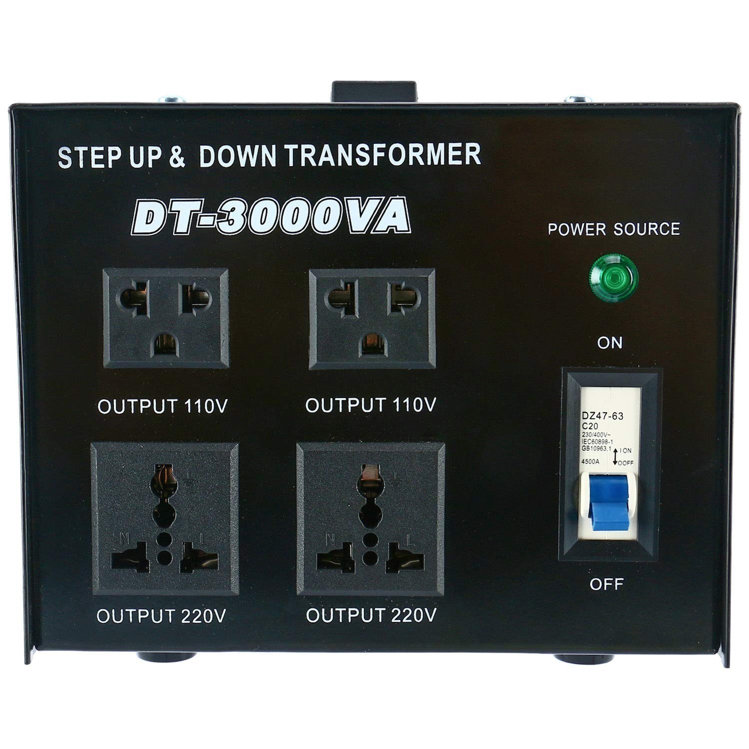 3000W Step Up & Down Voltage Transformer Converter 110V to 220V & 220V to 110V