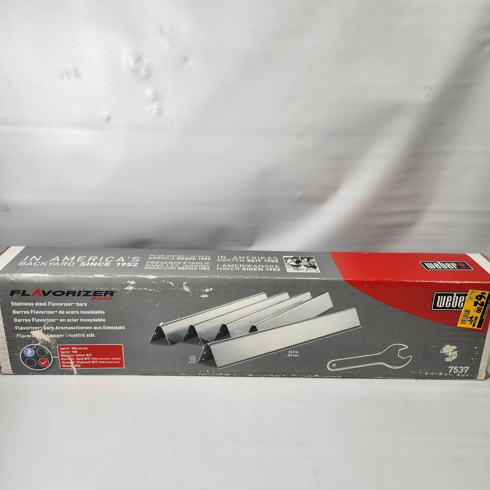 Weber Stainless Steel Flavorizer Bars #7537 for Spirit Genesis Weber 900