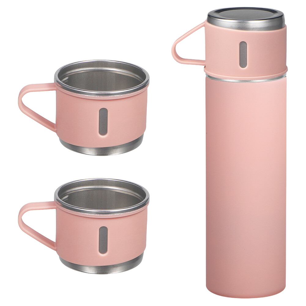 Steel Vacuum Insulated Bottle Gift Set Office Business Coffee Mug Thermos New