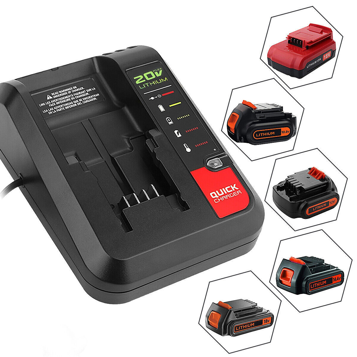 2PCS 8.0Ah For Porter Cable Battery 20V MAX Lithium Ion PCC680L PCC685L /Charger