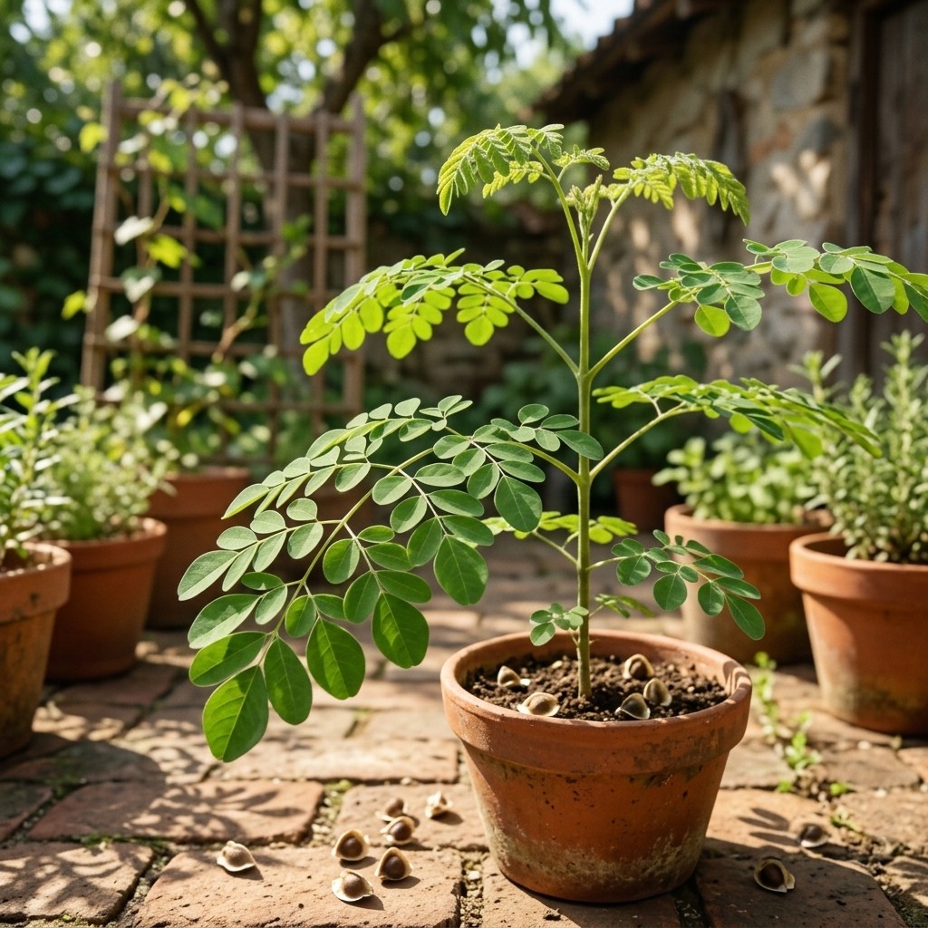 200pcs Moringa Oleifera Seeds Home Garden Balcony Outdoor Planting