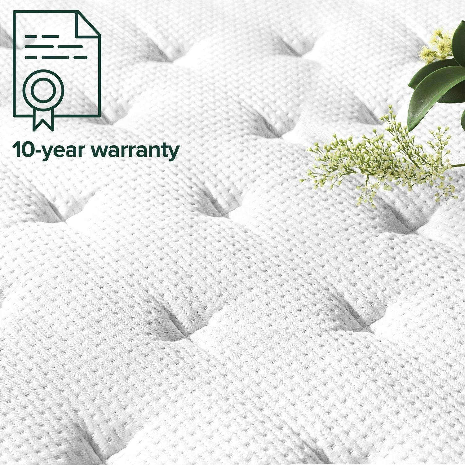 Zinus Pressure Relief Extra Firm Hybrid Mattress Comfort Foam and Pocket Spring