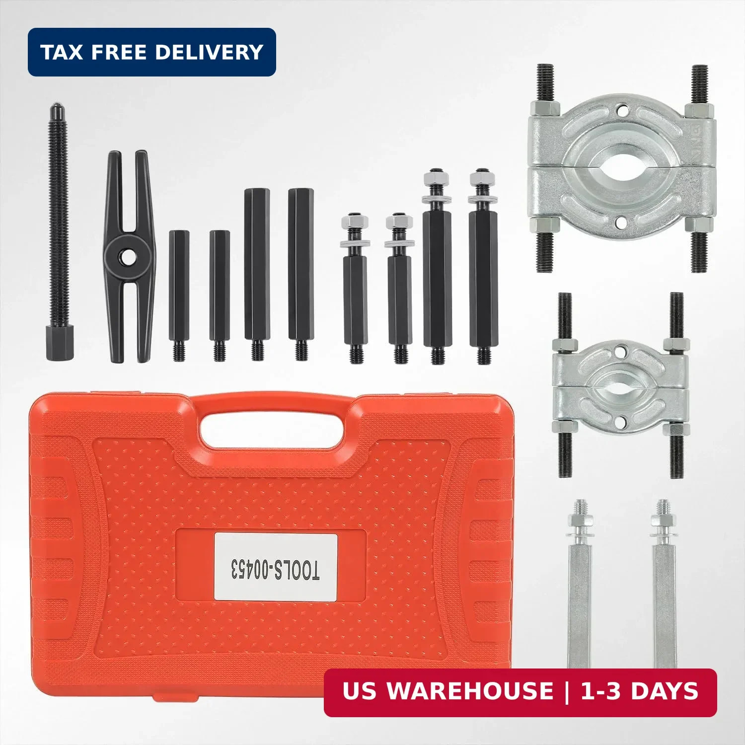 DNA Motoring 14 PCS Bearing Puller Set, 5 Ton Capacity Bearing Separator with 2″
