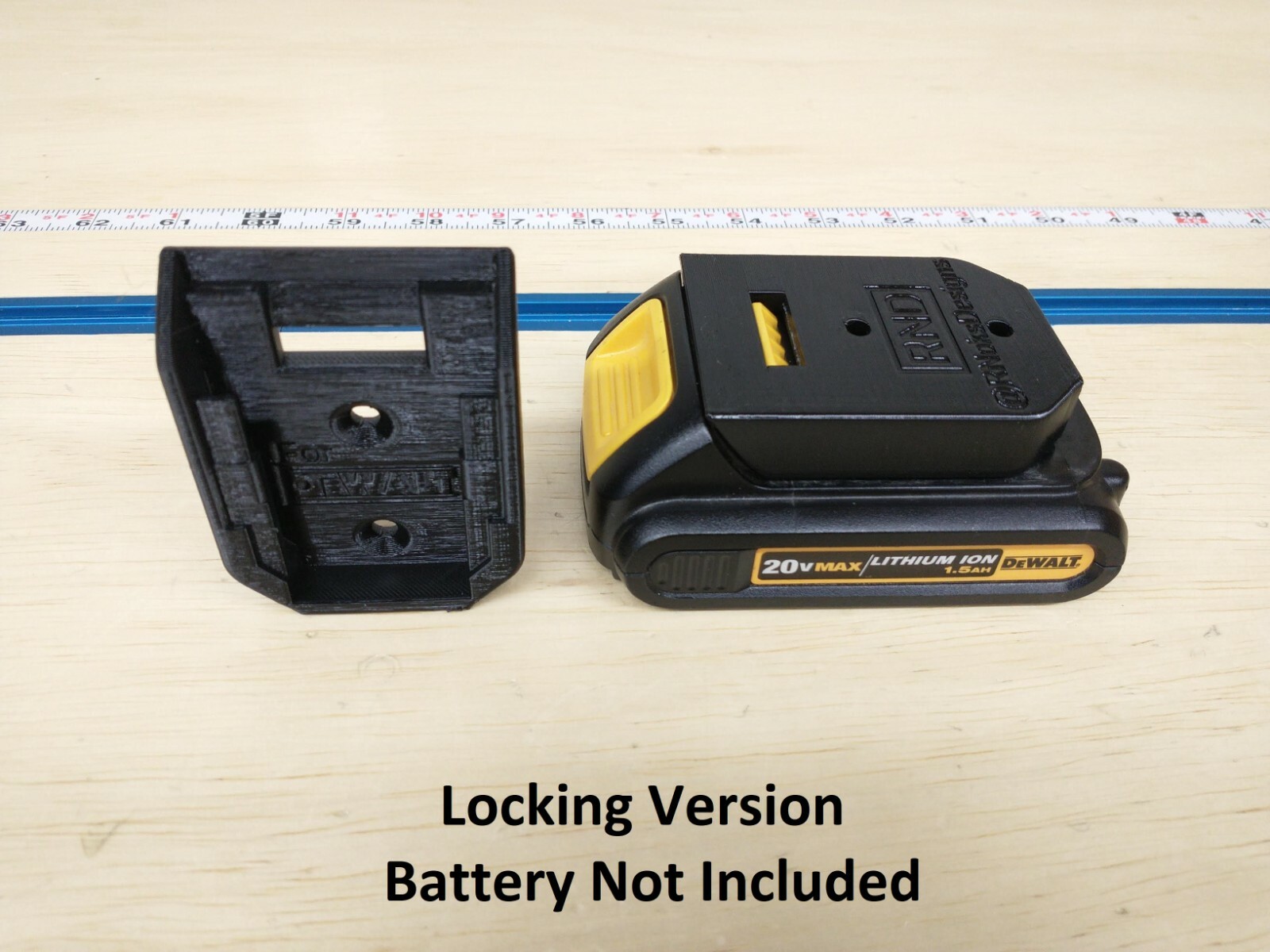 Wall Mount for DeWalt DCB102 Charger with Optional Battery Mounts, Made in USA