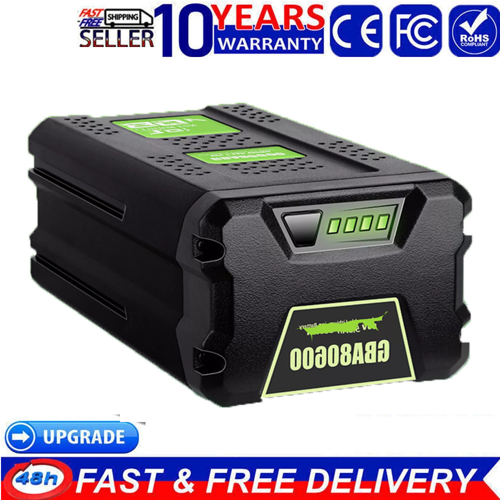 FOR Greenworks 80V Lithium Ion 5.0Ah Rechargeable Li-ion Battery BAB727 GBA80200