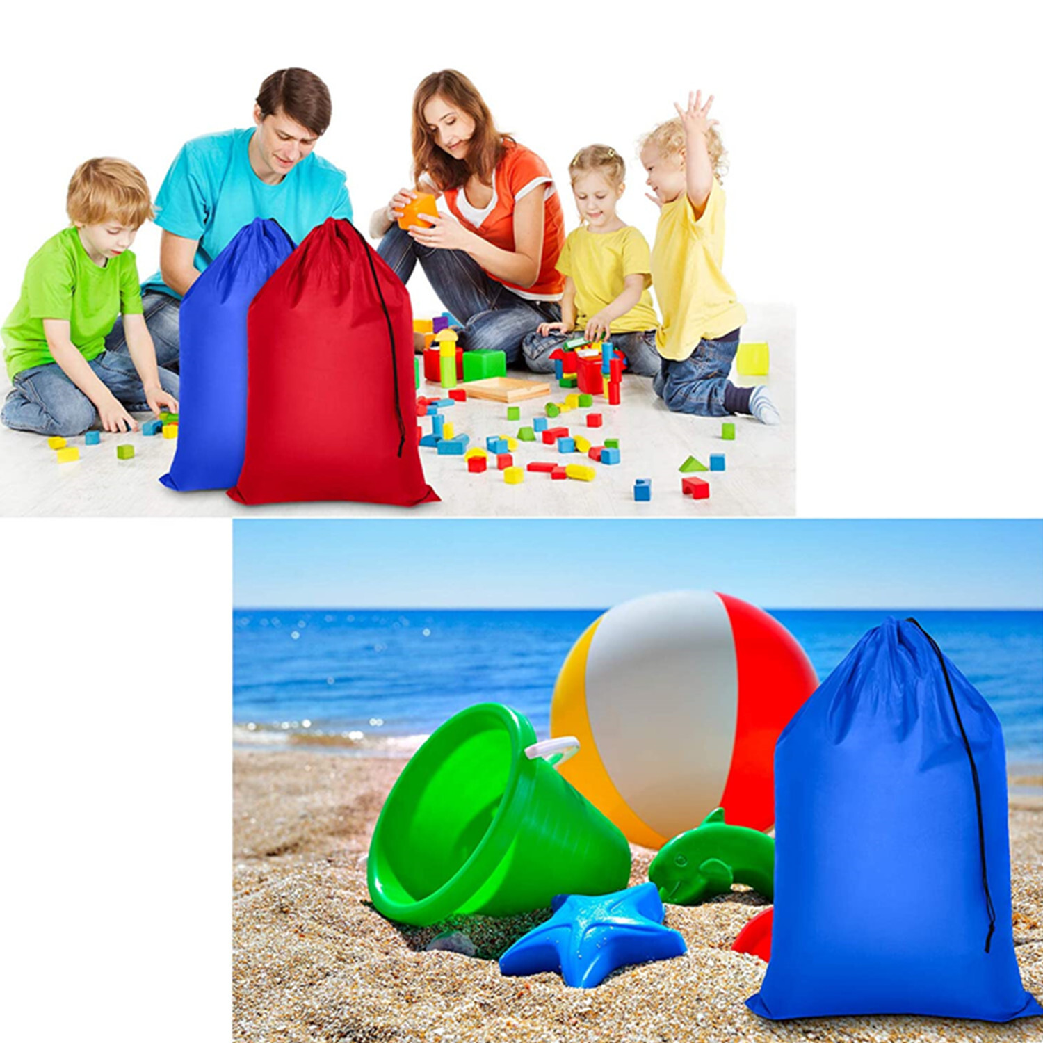 Extra Large 29″ X 40″ Nylon Washable Laundry Bag, Heavy Duty Hamper Drawstring