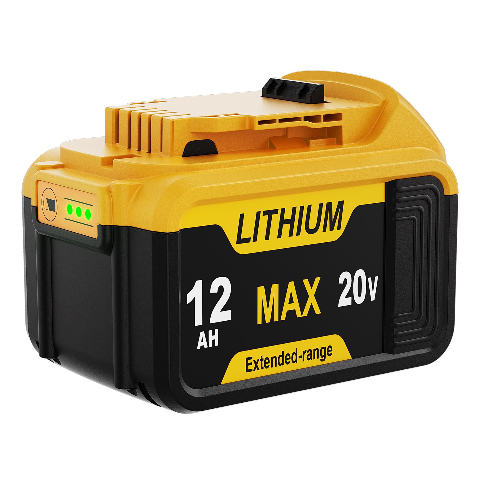 Pack For DeWalt 20V 20 Volt Max XR 5.0AH Lithium Ion Battery DCB206-2 DCB205-2