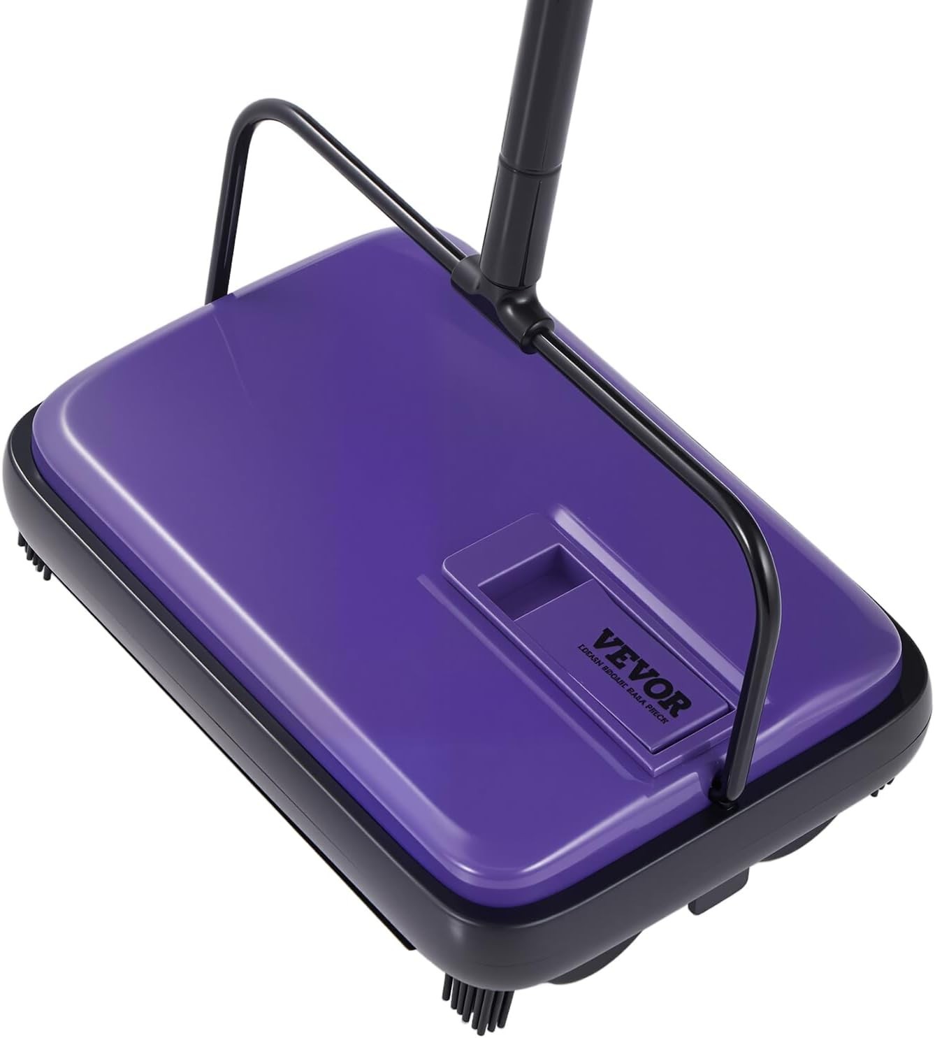 Versatile 6.7in Carpet Sweeper – Quiet Operation, Easy Disposal, Purple Design