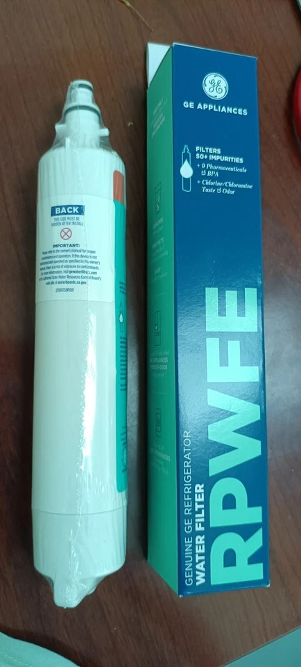 2-PC GE RPWFE Refrigerator Water Filter 2-Pack Household Fridge Filter（No chip)