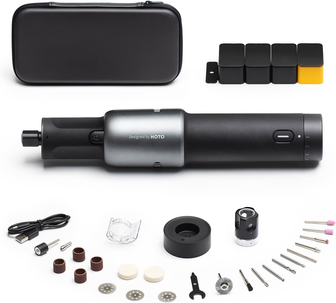 35-In-1 Cordless Rotary Tool Kit, Strong Motor, 25000RPM 5 Variable Speed Powerf