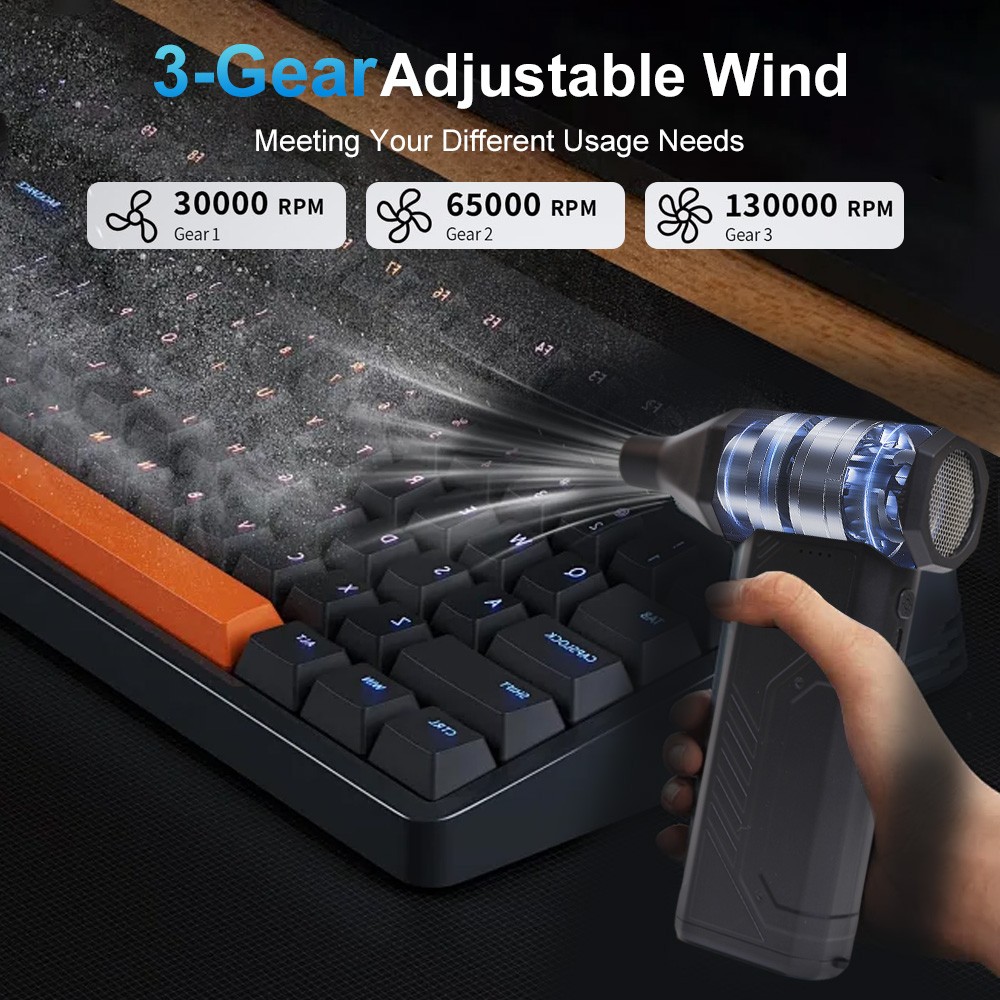 Electric Air Duster Cordless Mini Jet snow Blower Portable Turbo Fan