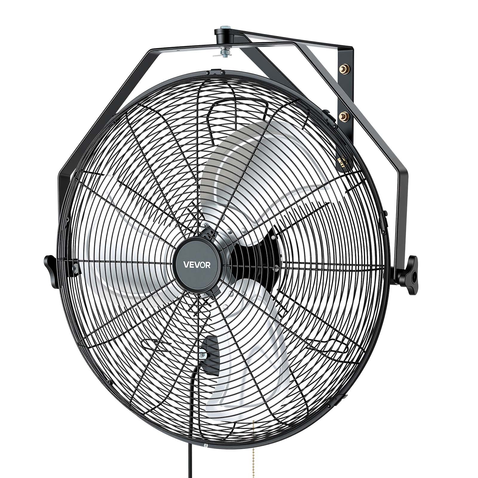 VEVOR 20 in Wall Mount Fan 2 Pack 3 Speed Long Airflow for Industrial Garage