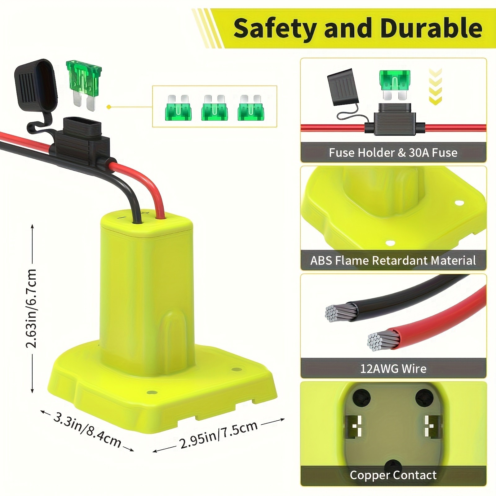 2 Pack for Power Wheel Battery Adapter Compatible with Ryobi 18V ONE+ Batteries