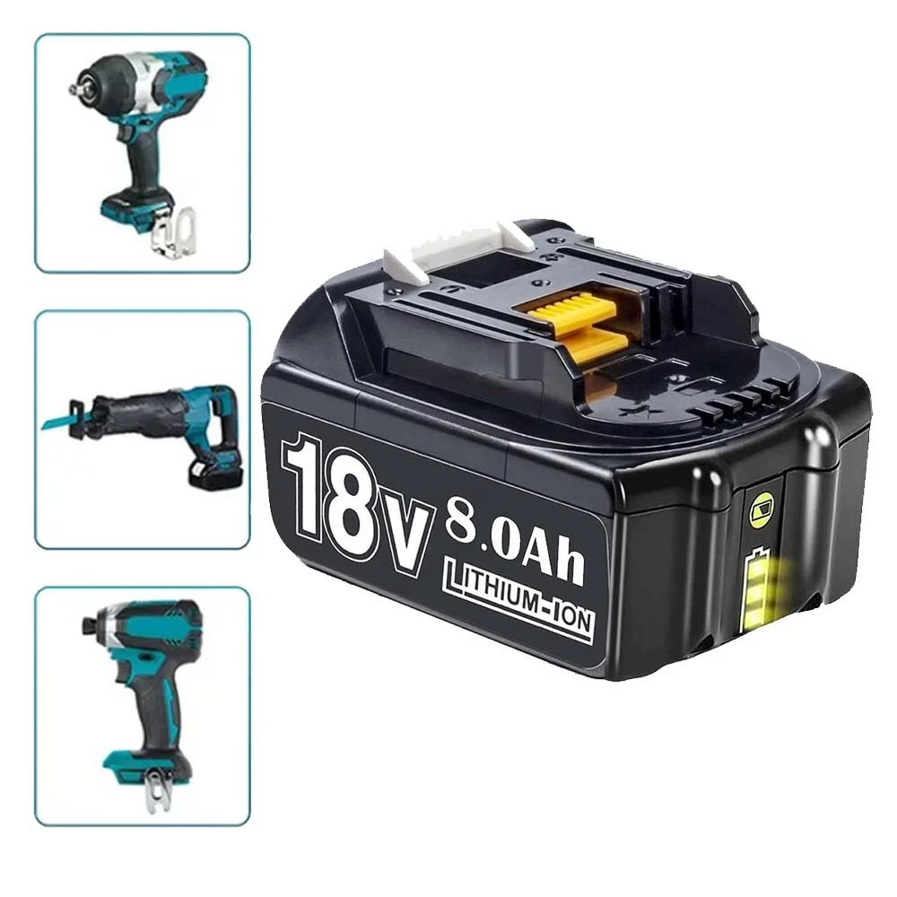 2Pack BL1860B 8.0AH For Makita 18V Battery Li-Ion BL1830 BL1850 BL1840 LXT Tools