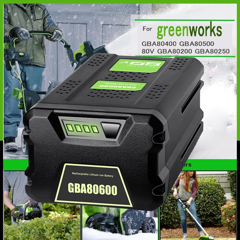 Battery FOR Greenworks 80V Lithium Ion 5.0Ah Rechargeable Li-ion BAB727 GBA80200