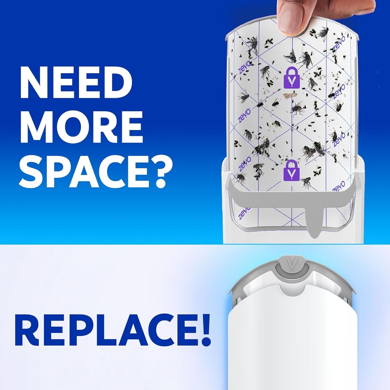 Zevo Flying Insect Trap Official Refill Cartridges – Fits Both Zevo Trap & MAX I
