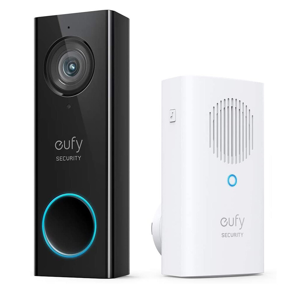 eufy 2K Smart Video Doorbell Security Camera Human Detection Wi-Fi Chime|Refurb