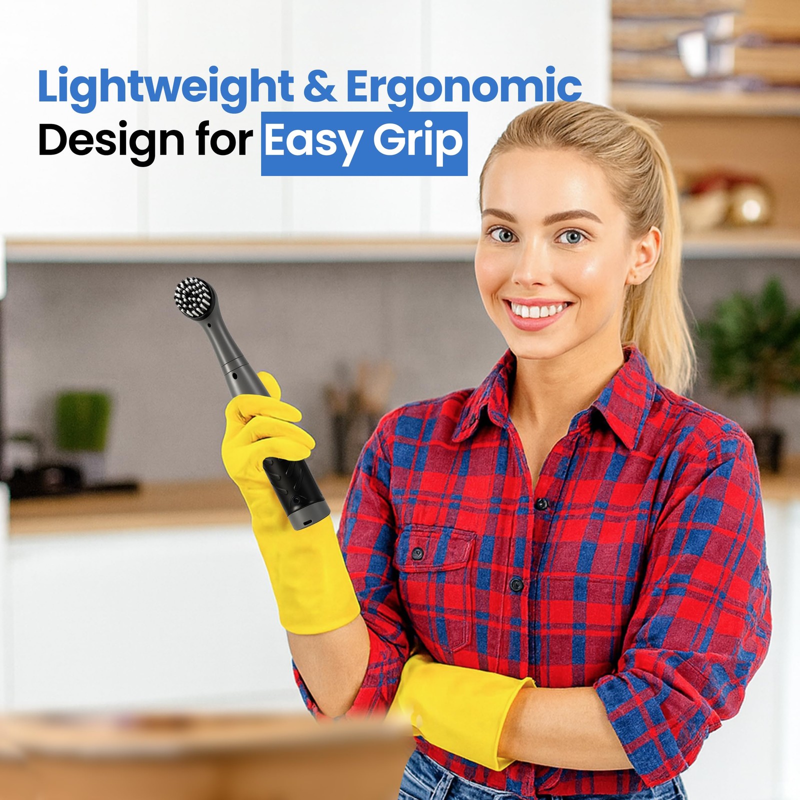 GroutCare 10000 Electric Spin Scrubber – Bathroom Cleaning Brush w/ 2 Replace…