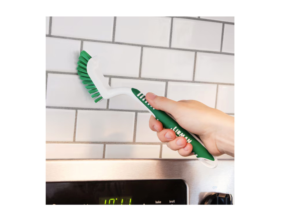 Libman Poly Fiber Stiff Tile and Grout Brush Shower Tub Bathroom Home Cleaning