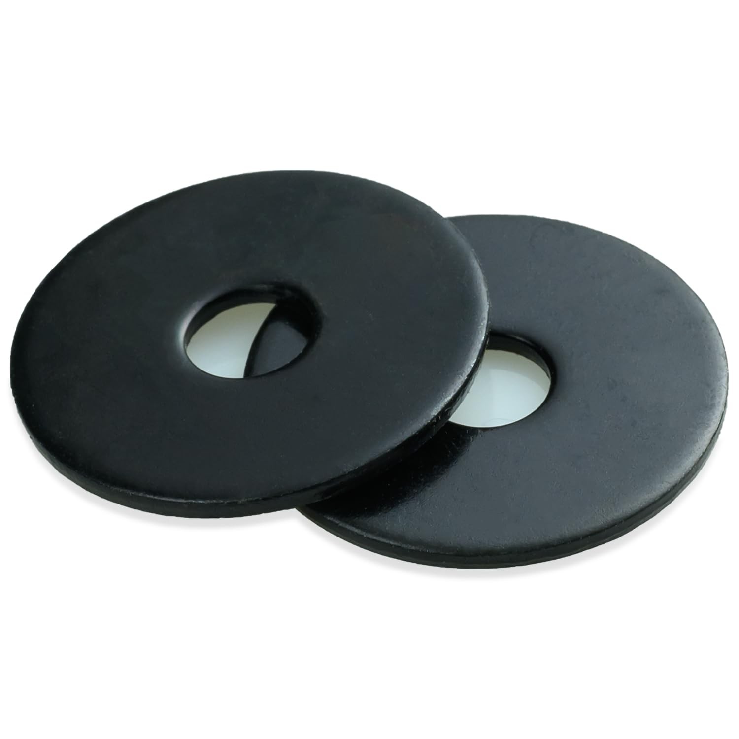 1/4 x 1 Inch 18-8(304) Stainless Steel Fender Washers, Black Zinc Plated Flat