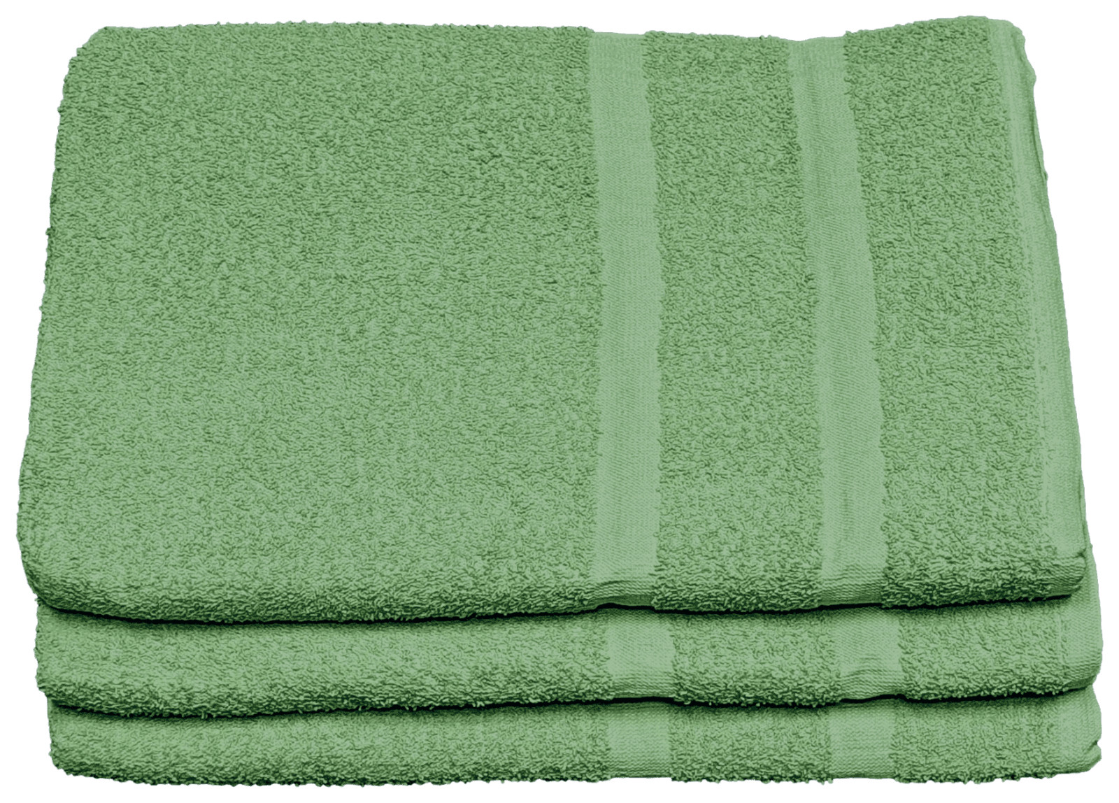 24 Piece – Hotel & Spa Pool Beach Towels 100% Ring Spun Cotton Solid Green