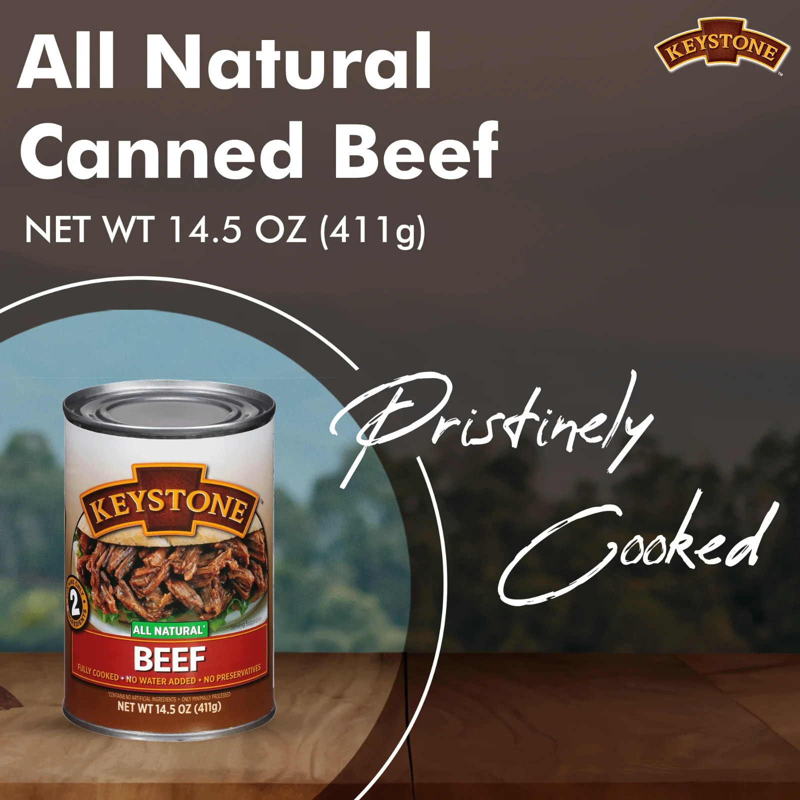 Keystone All Natural Beef, 14.5 oz Can…