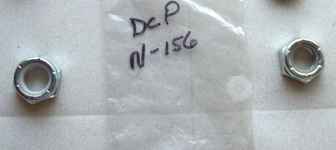 Dixie Chopper N-156 Nyloc Jam Nut ~ Quantity of 2 ~ Free Shipping