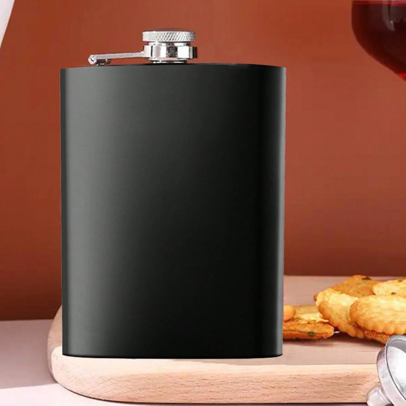 Stainless Steel Hip Flask 6 8oz Pocket Bottle Screw Cap Funnel Leakproof Flasks