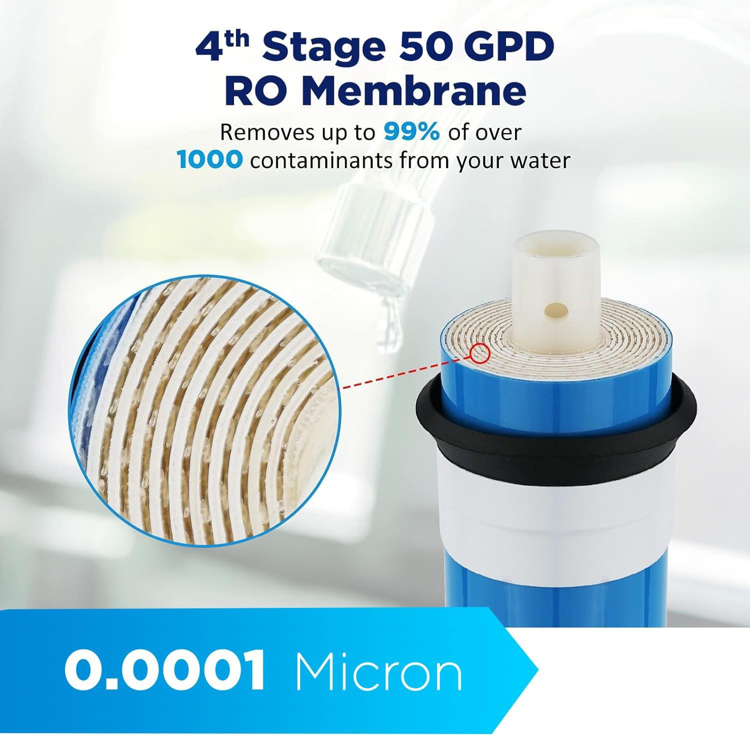 1-3 Year Set 5-Stage 50 GPD RO Water Filter Fit for APEC Reverse Osmosis Systems