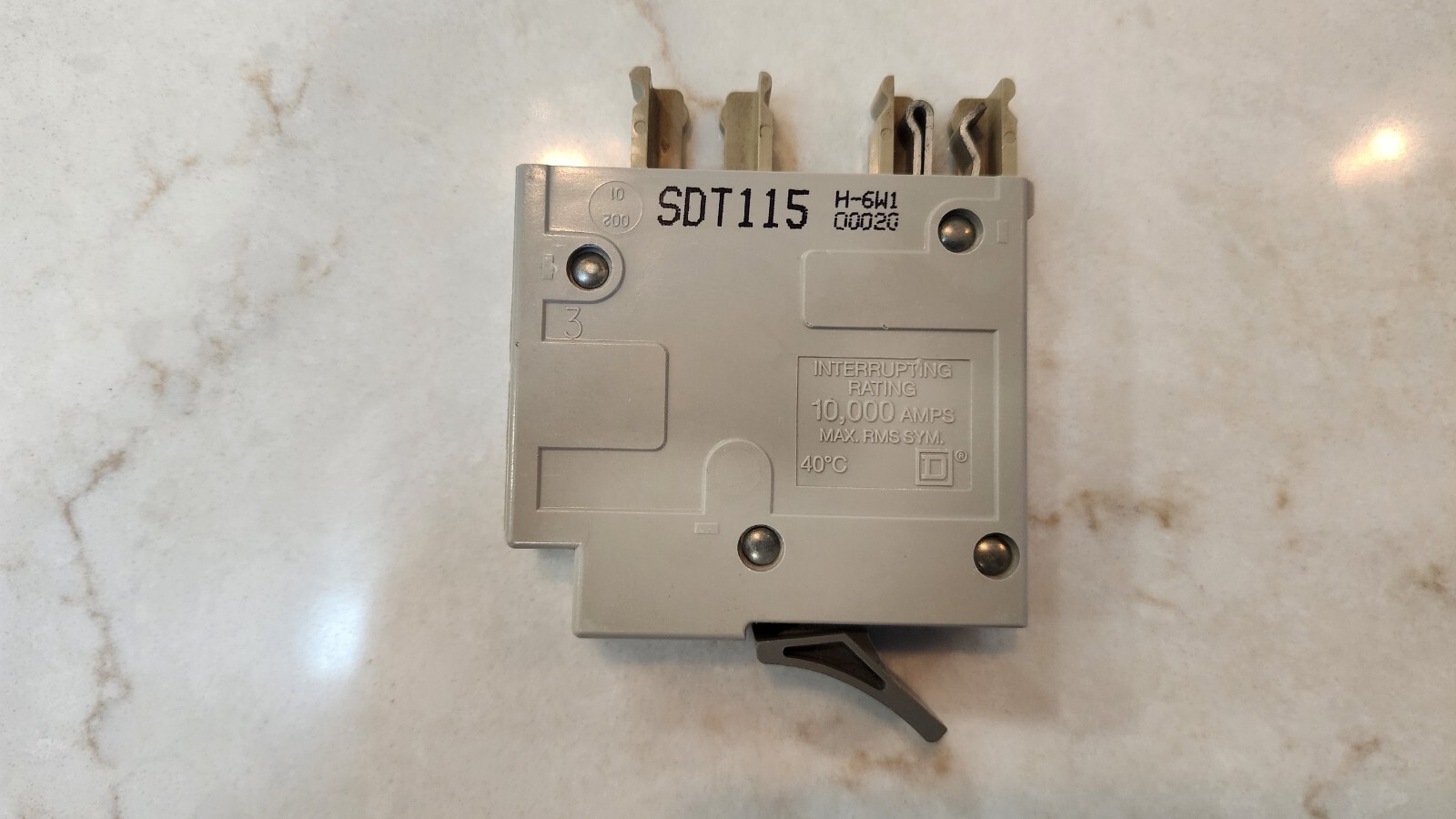 Square D Trilliant SDT115 Plug On Circuit Breaker 15A 1P 120V Type SDT 15 Amp