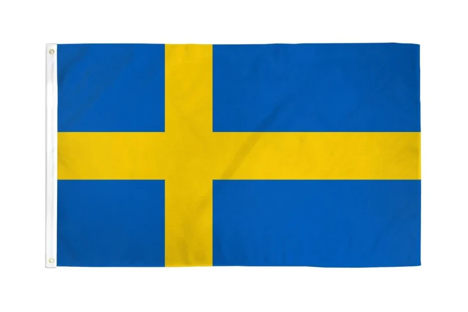 Sweden 2x3ft Poly Flag International Sweden Swedish Country National Flag