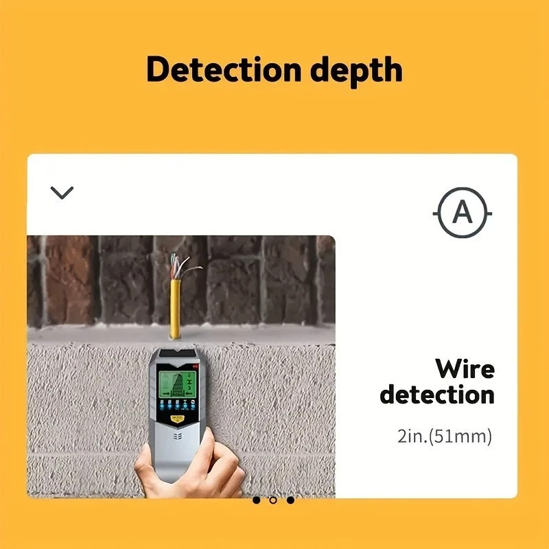 5 in 1 Stud Finder Wall Scanner LCD Display Detector for Wood AC Wire Metal Pipe