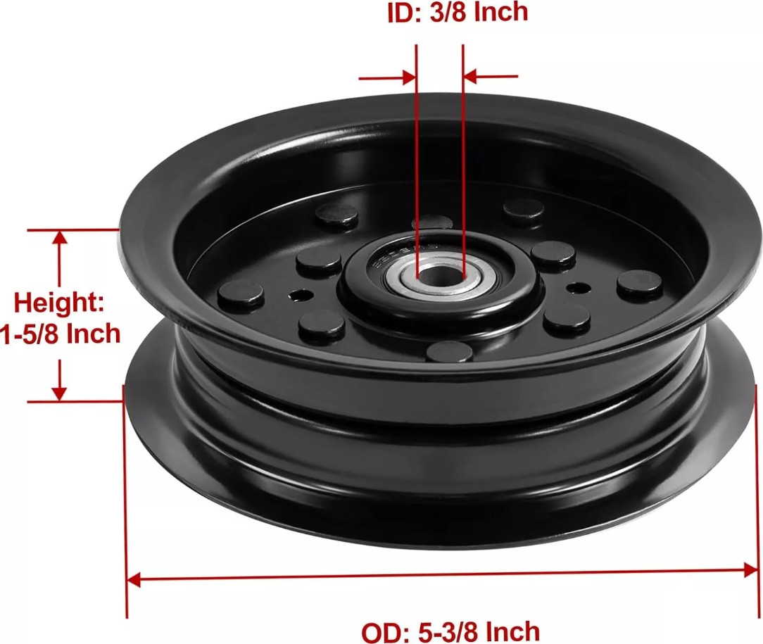 Flat Idler Pulley 54″ For Husqvarna YTH26K54 YTH26V54 YTH2754 Z254 Z254F Z254i